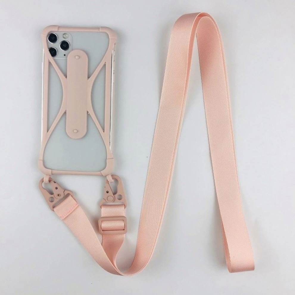 Universal Silicone Cell Phone Lanyard Holder Case Cover Phone Neck Strap Necklace Sling for Mobile Phone Necklace Case