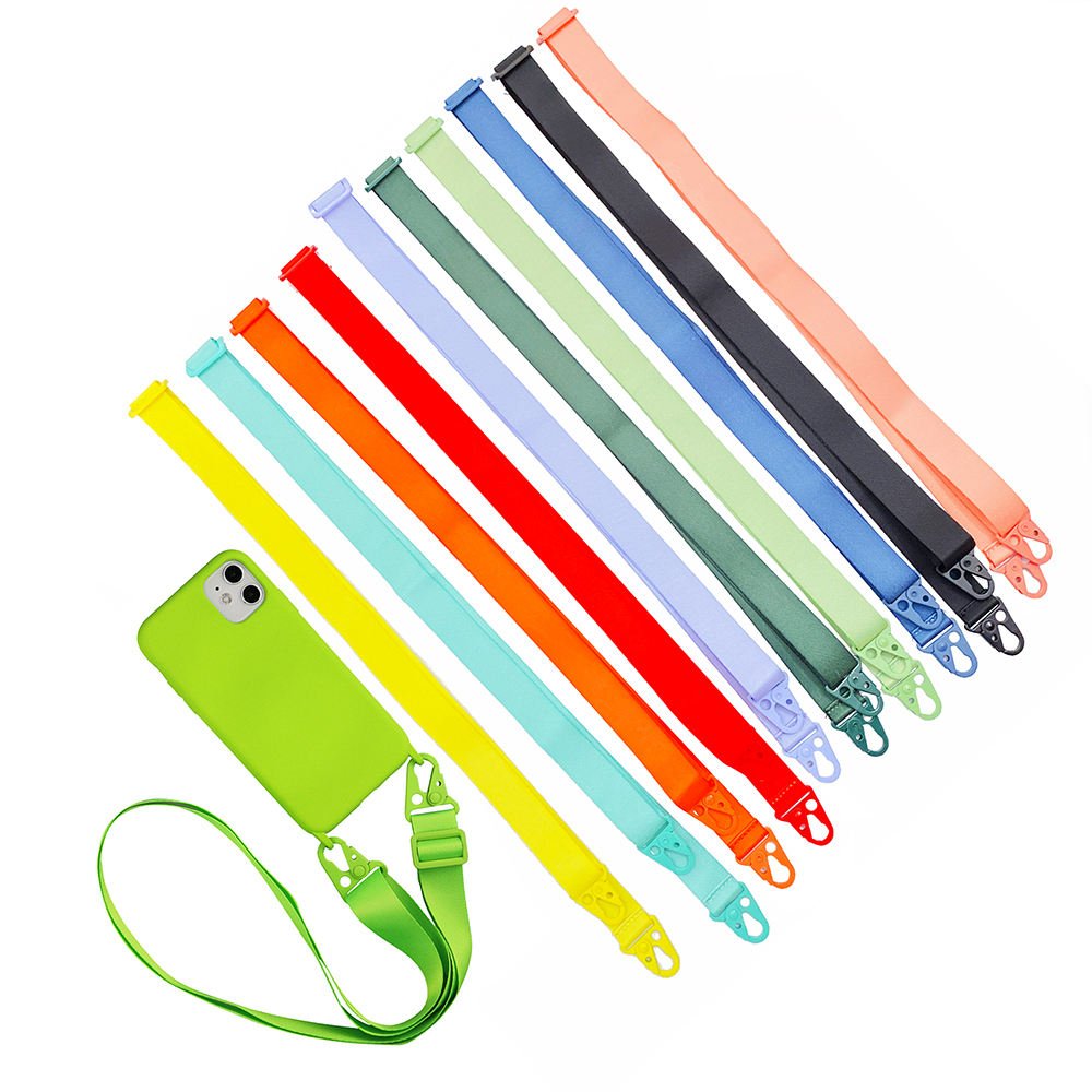 Detachable Phone Cover Holder Crossbody Shoulder Hanging Cord Neck Polyester Lanyard Rope No Beads Mobile Cell Phone Case Strap