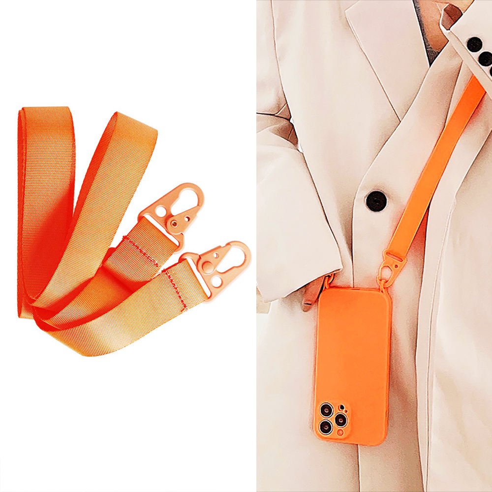 Detachable Phone Cover Holder Crossbody Shoulder Hanging Cord Neck Polyester Lanyard Rope No Beads Mobile Cell Phone Case Strap