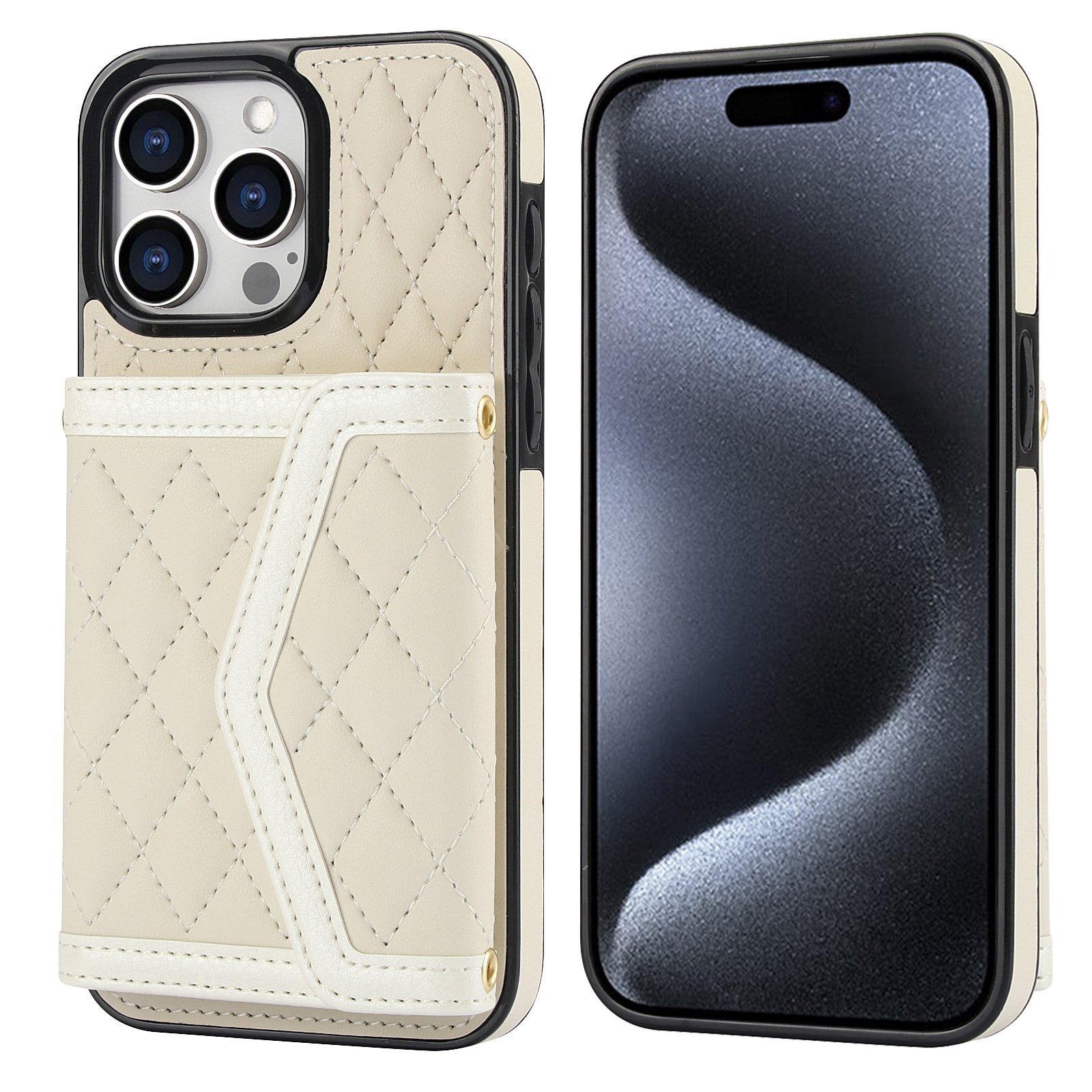 Girls Crossbody Strap Wallet Case Shockproof Leather Card Slots Purse Mobile Phone Cover For iPhone 15 16 pro max