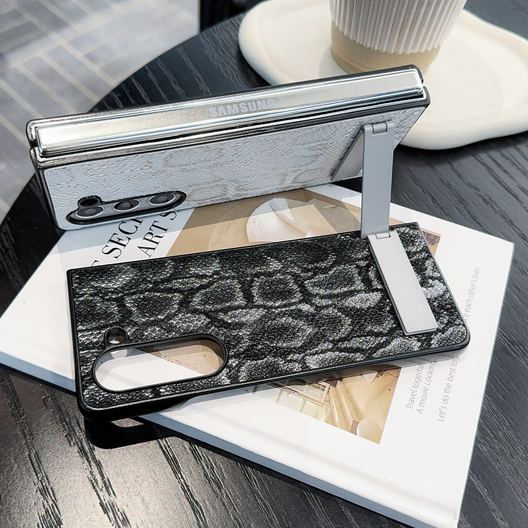 2024 New High-end Fashion Serpentine Pattern Phone Case for Samsung Galaxy Z Fold 6 5 4 3 Xiaomi Fold 3