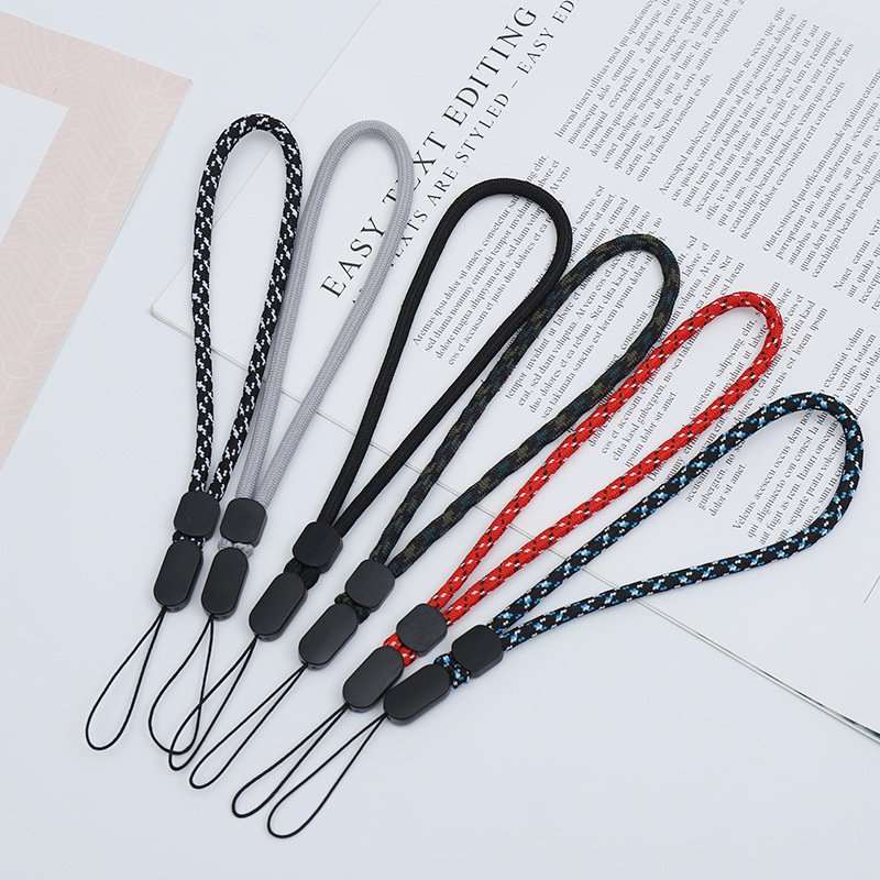 Adjustable Braid Round Mobile Phone Wrist Straps USB Key Camera Short Anti-lost Hand Lanyard