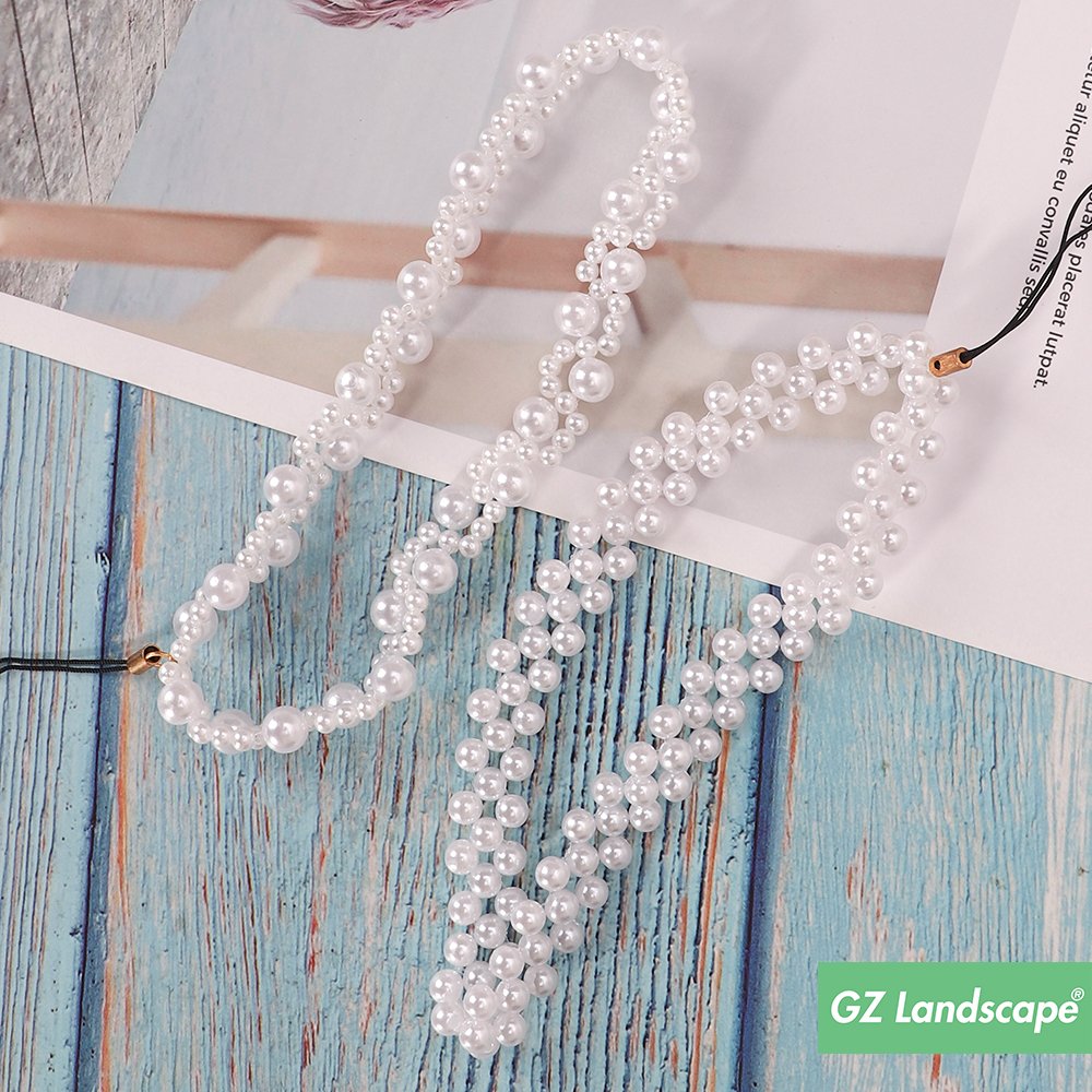 Elegant smartphone lanyard cordon para colgar telefono movil universal bead charm wrist chains pearl mobile phone strap