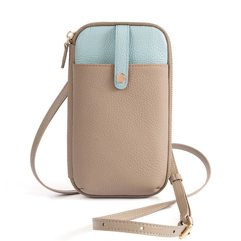 Small Crossbody woven phone case bags genuine leather Lady shoulder Cell Phone purse Wallet Fashion Women Mobile Phone Purse Bag