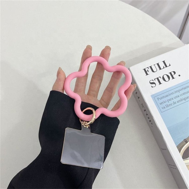 Phone Lanyard Wrist Strap Mobile Phone Charm Chain Custom Silicone Bracelets Wrist Short Hanging Strap
