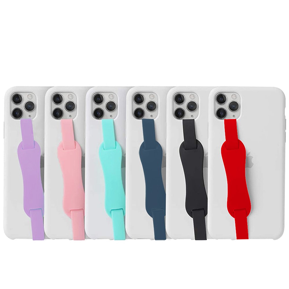 Spot simple mobile phone case silicone lanyard mobile phone case portable wrist strap silicone elastic rope