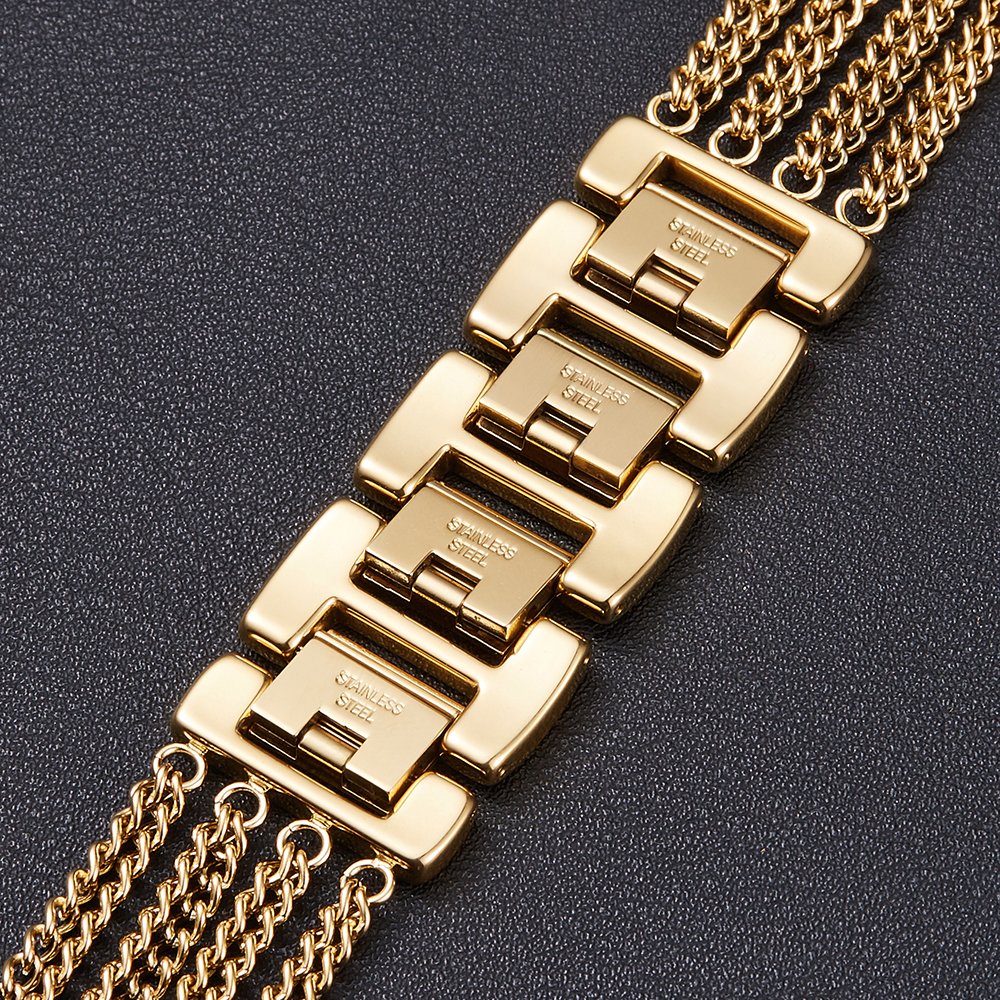 KAKASKIN Metal Multi Link Watch Strap iWatch 8/7/6/5/4/3/2/1 Smartwatch Band For Samsung Elegent Woman Apple Mobile Phone Watch