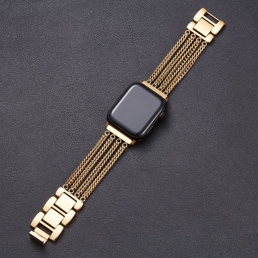 KAKASKIN Metal Multi Link Watch Strap iWatch 8/7/6/5/4/3/2/1 Smartwatch Band For Samsung Elegent Woman Apple Mobile Phone Watch