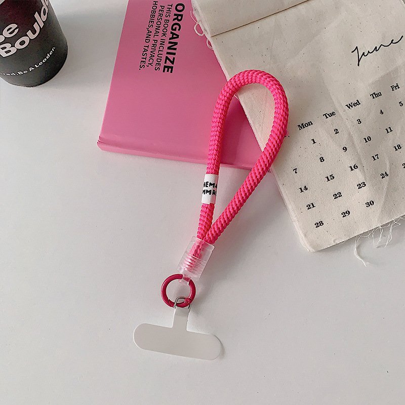Handmade Nylon Mobile Phone Case Cover with Lanyard Bracelet and Key Chain Hot Colorful Wrist Straps