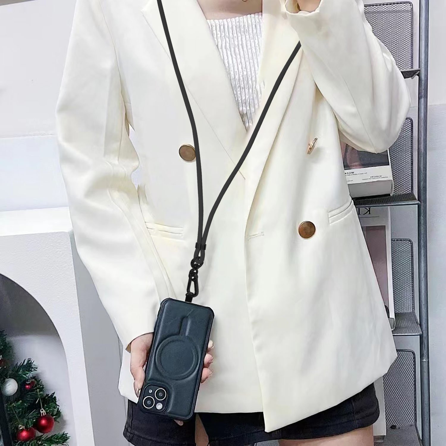 Amazon Hot Sale Charging lanyard with adjustable length, Multifunctional lanyard charging cable