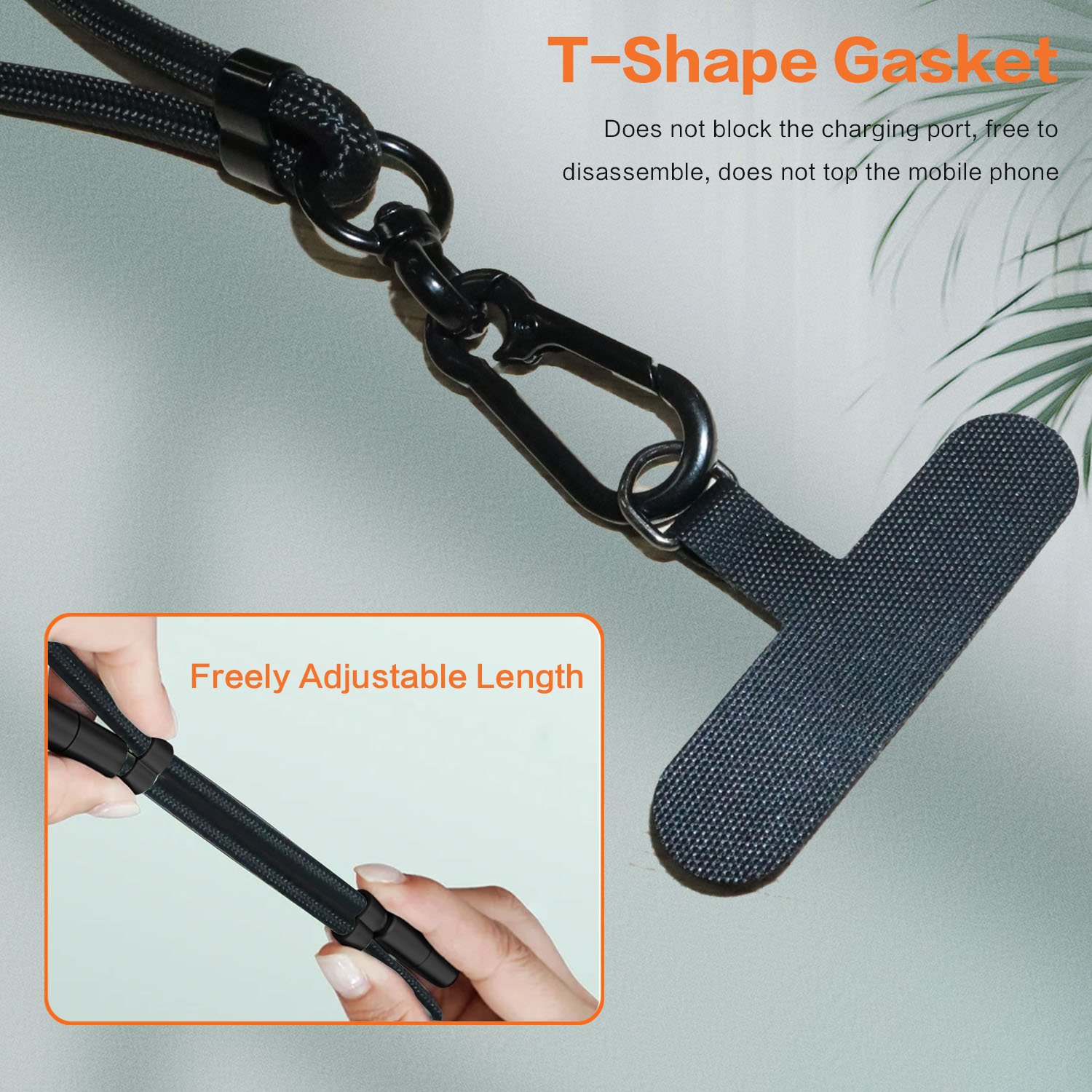 Amazon Hot Sale Charging lanyard with adjustable length, Multifunctional lanyard charging cable