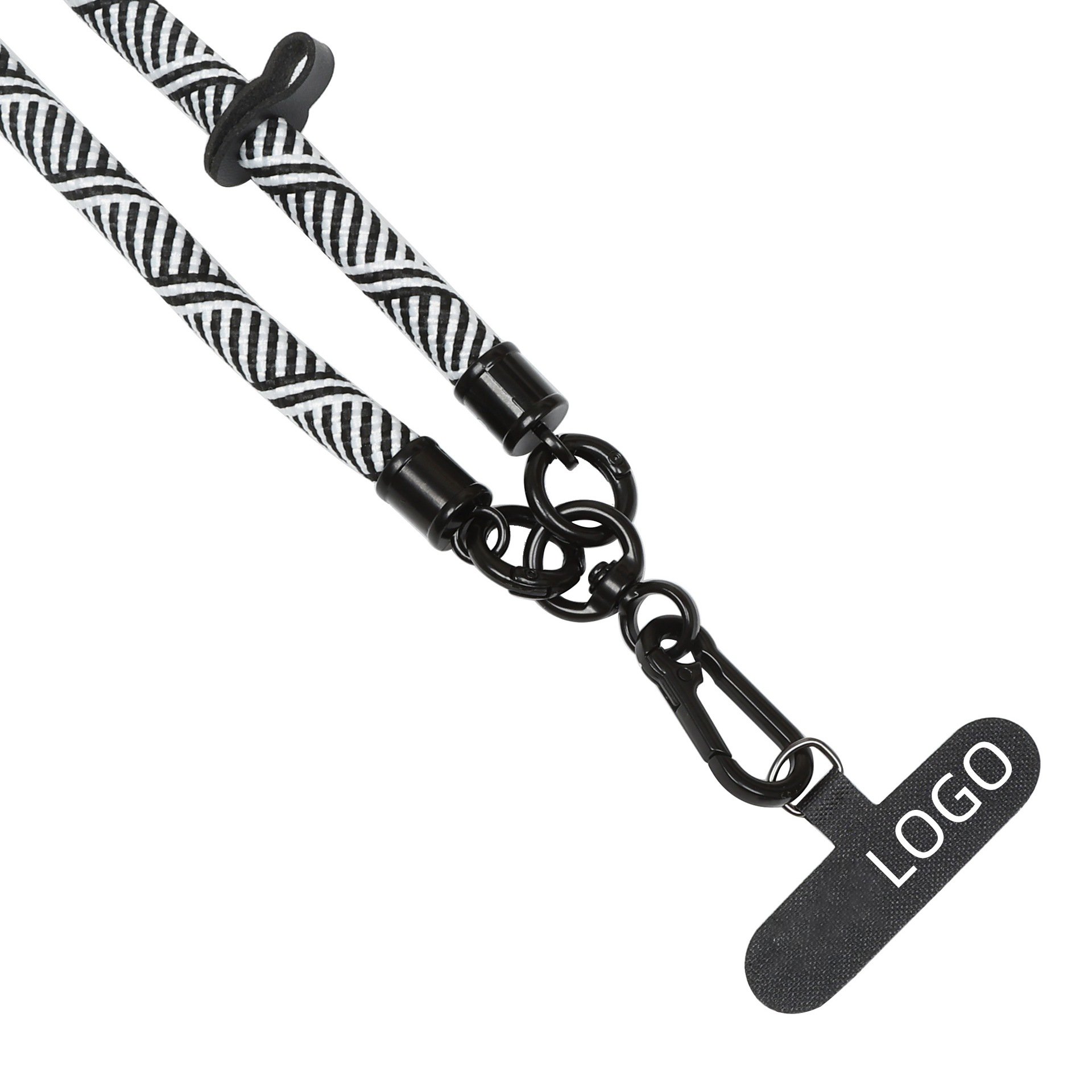Custom Crossbody Phone Lanyard Adjustable Neck Rope Mobile Phone Strap Lanyard with Patch for All Mobile Phone Case