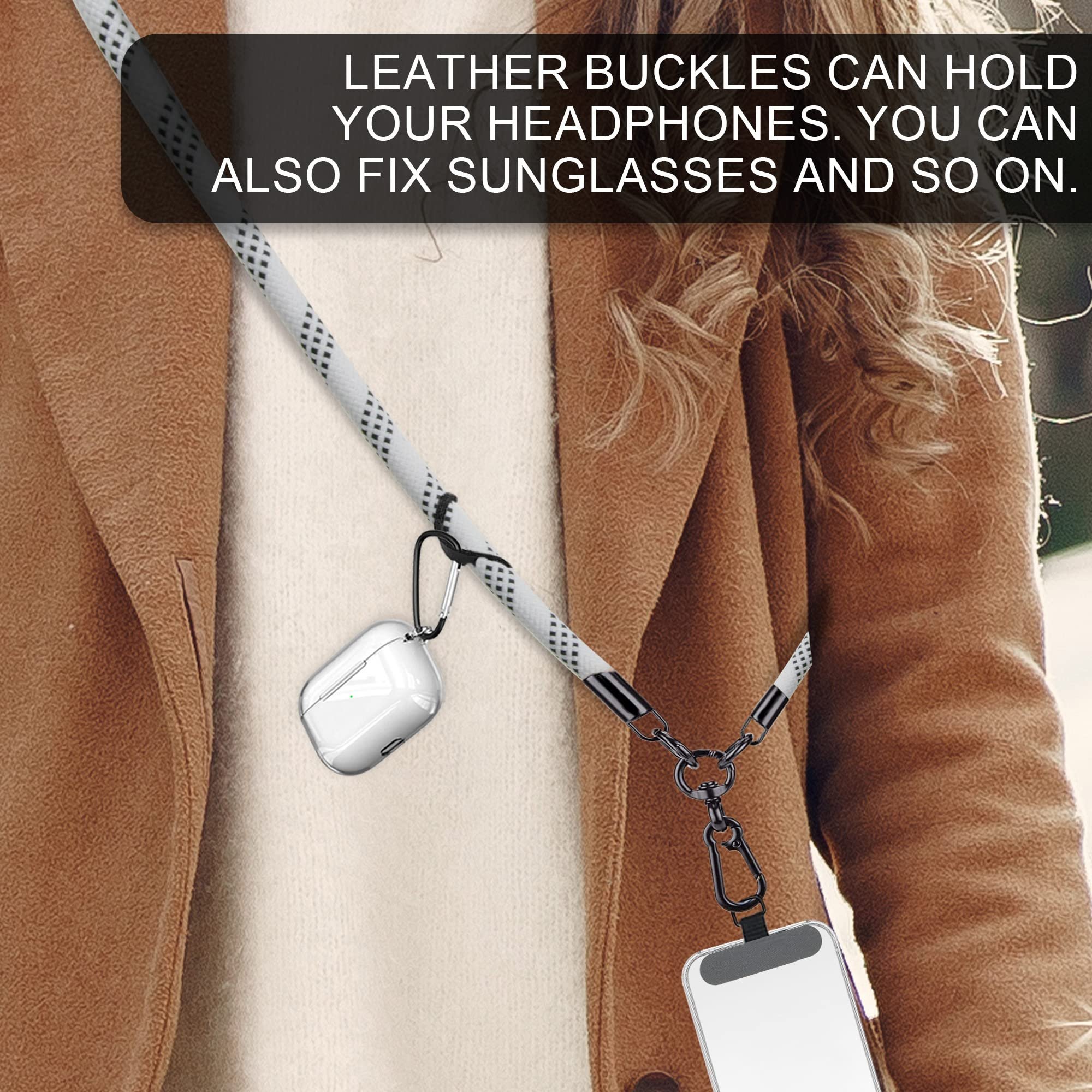 New Custom Universal Adjustable Neck Lanyard Straps Phone Case Nylon Crossbody Phone case with Strap for iPhone 13 14 pro max