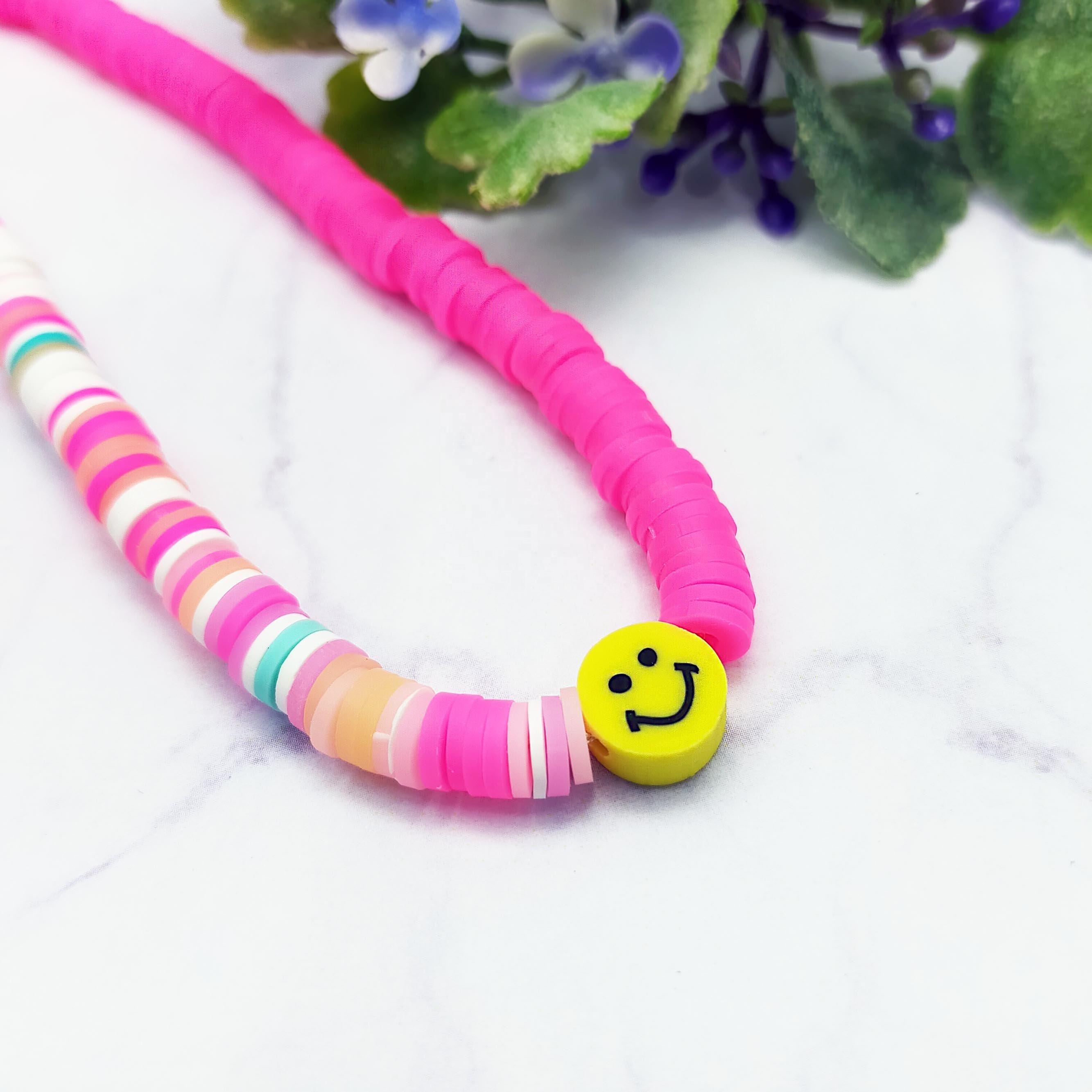 Fashion Jewelry colorful fimo round slices with smile star mobile phone chains girls phone strap phone charms