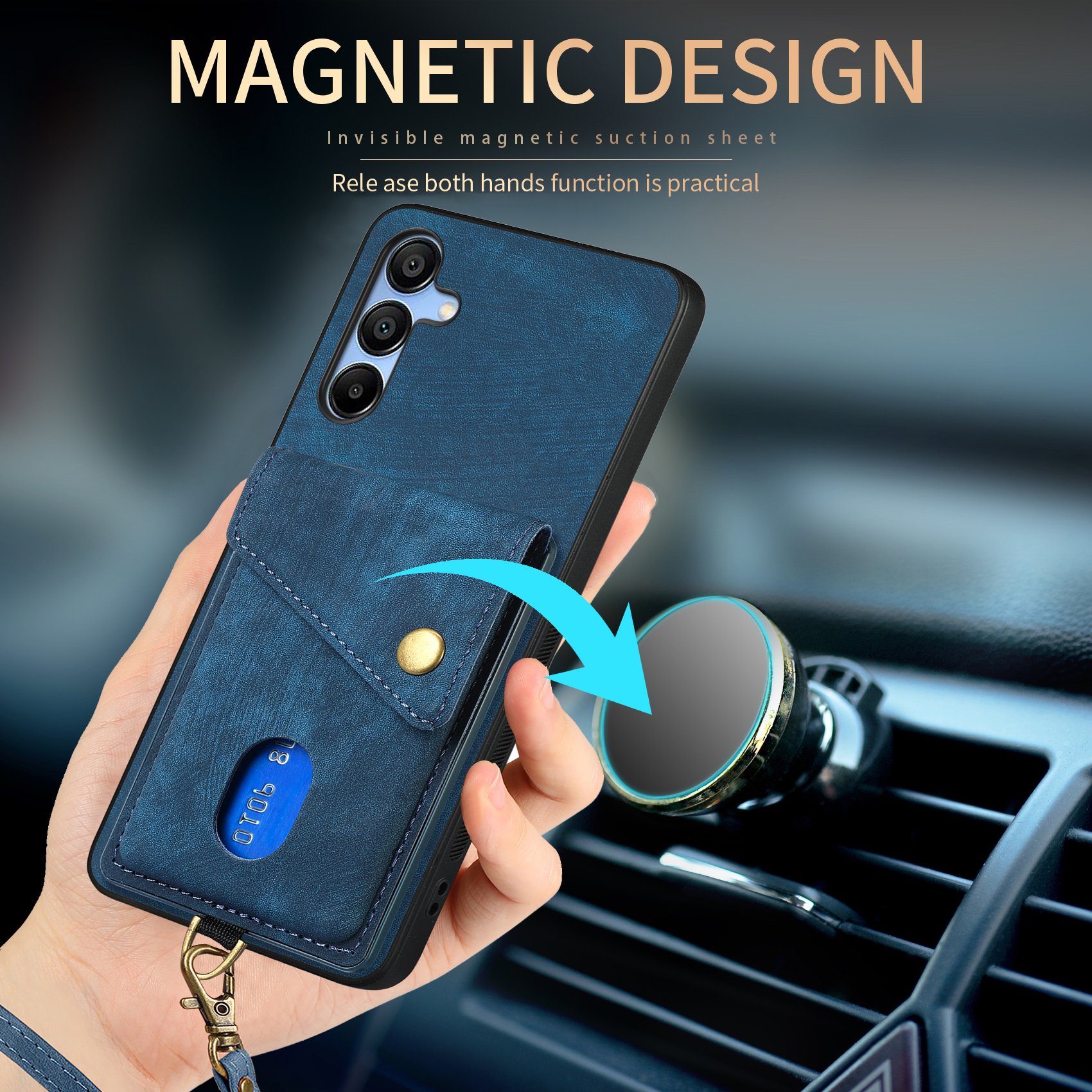 Leather Wallet Cell Phone Case Funda For Samsung A06 4G A16 5G A05S A35 A25 A55 A73 A70S A51 A71 A31 A21S with Card Slots Stand