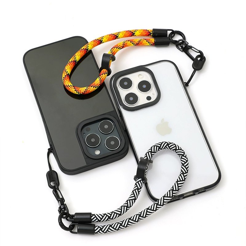 Short 7mm mobile phone lanyard mobile phone case hanging wrist mobile phone chain pendant keychain universal bracelet buckle