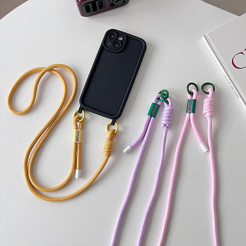 Strong Durable Ancient Wind Mobile Phone Strap Oblique Span Neck Rope for Men Women Small Sweet Wind Camera Hanging Rope