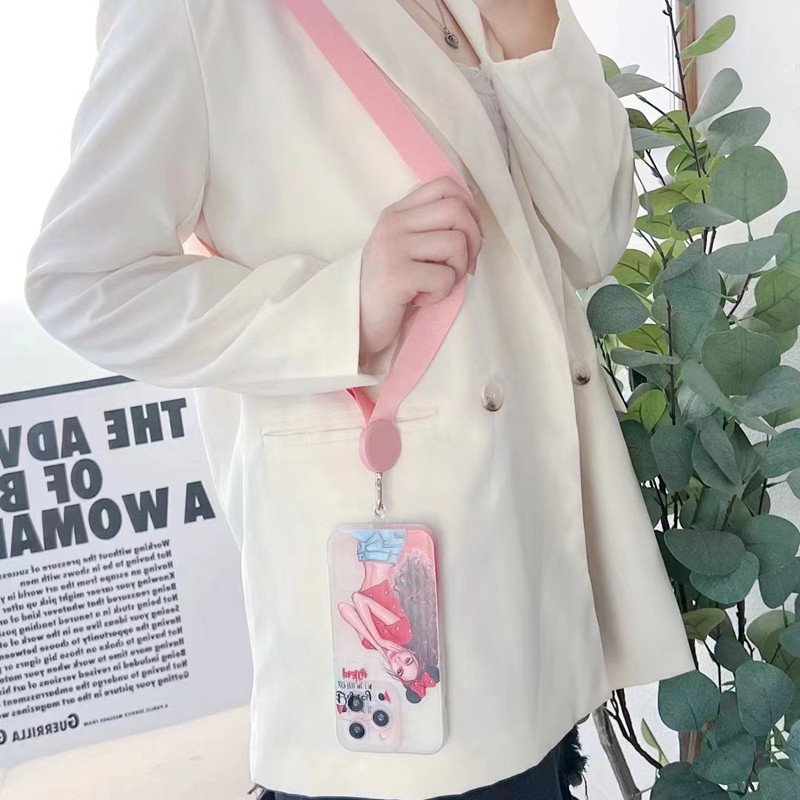 Neck Strap Lanyard for Mobile Phone Rope Anti-lost Keys Mobile Phone Straps Holder Neck Strap Hang Rope Lanyard Patch Card