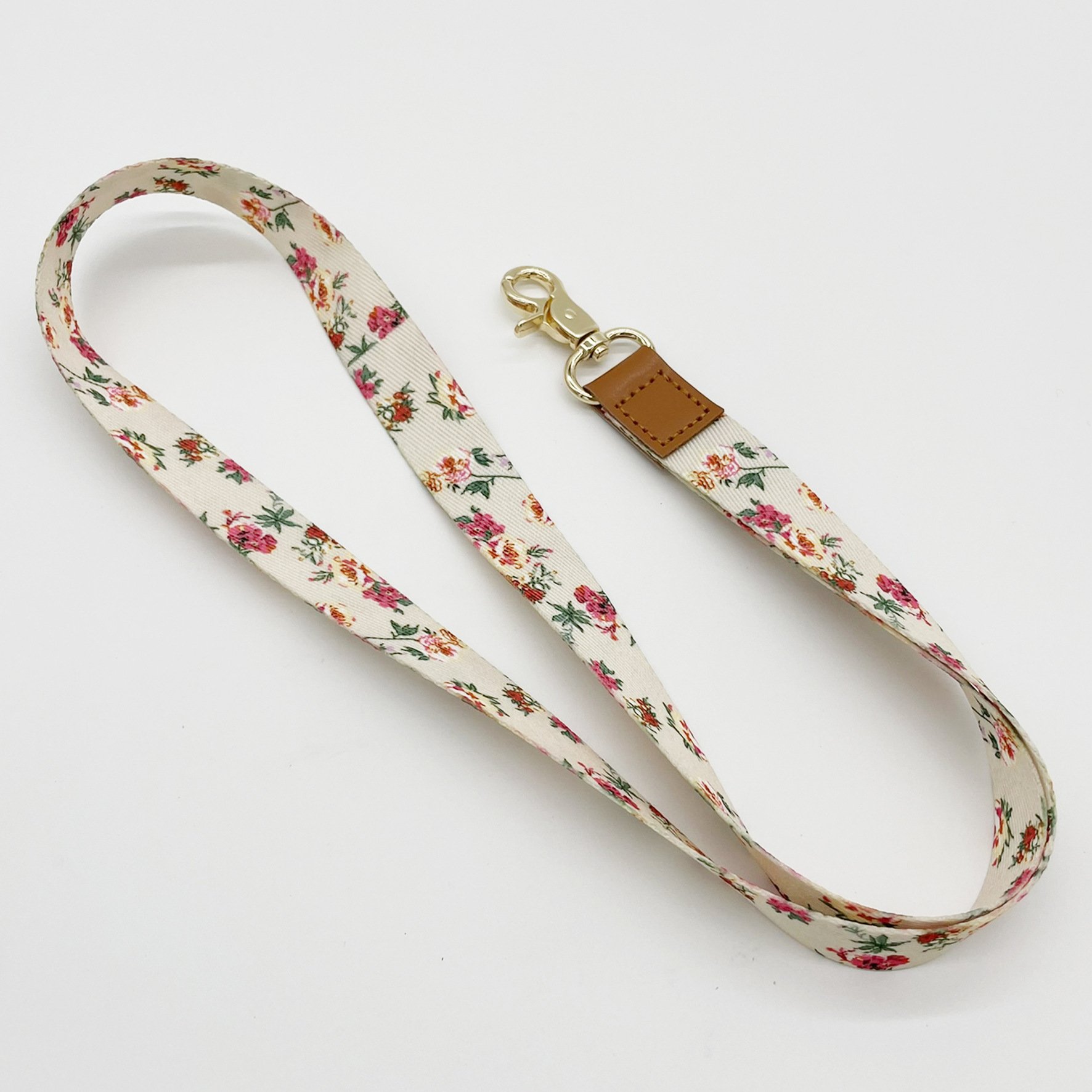 Factory Wholesale Custom PU Leather Sublimed Twill Mobile Phone Strap With Key Chain Mobile Phone Strap