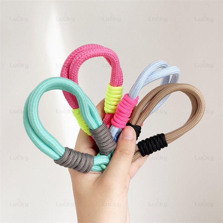 DIY Nylon Braided Wrist Rope Mobile Phone Chain Cell Phone Case Universal Short Lanyard