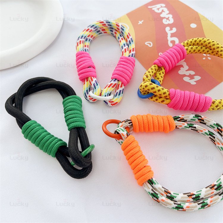 DIY Nylon Braided Wrist Rope Mobile Phone Chain Cell Phone Case Universal Short Lanyard