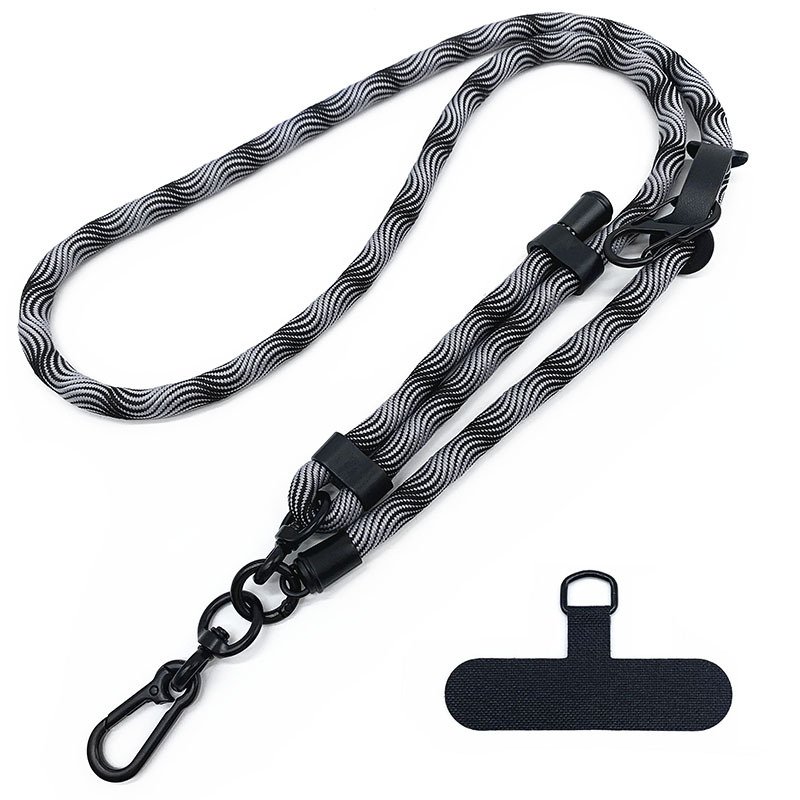 wholesale high quality adjustable universal 120cm long bag shoulder strap lanyard crossbody mobile phone strap custom