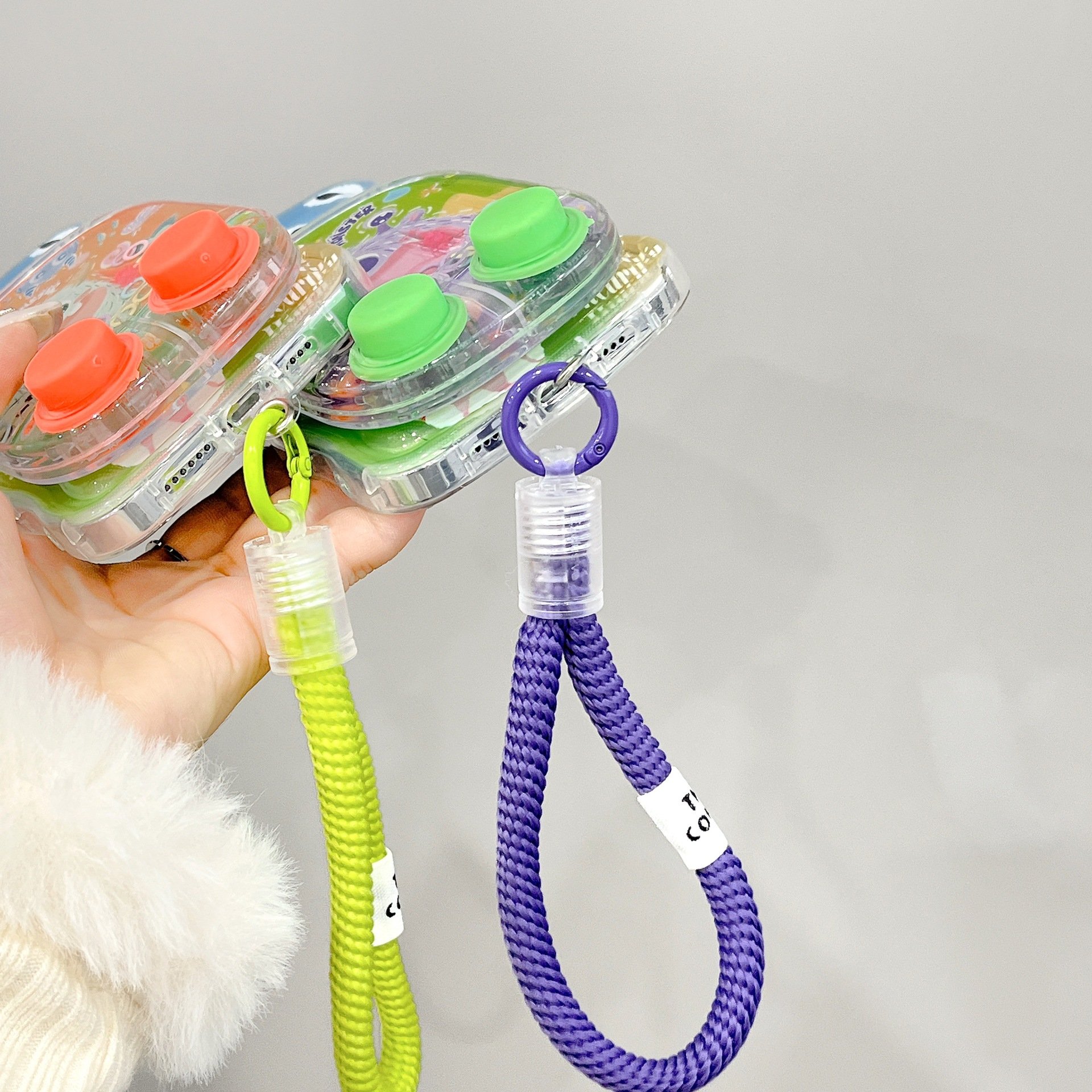 Cute Game Silicone Mobile Phone Case For iPhone 16 15 14 13 12 11 Pro max Stress Relief plaything bracelet Shockproof Back cover