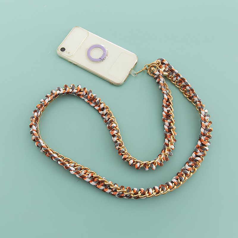 120cm Nylon Handmade Braided Lanyards For Cellphone Phone Chain Bag Woven Women Multifunctional Phone Case Crossbody Necklace