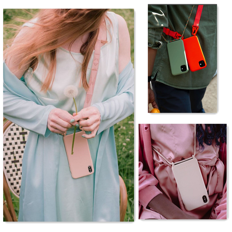 Necklace Phone Case Key Chain Crossbody Neck Strap/Cord/Rope Phone Case For Samsung Galaxy A71 A51 A70 A50 M41 A21S NOTE9 NOTE10
