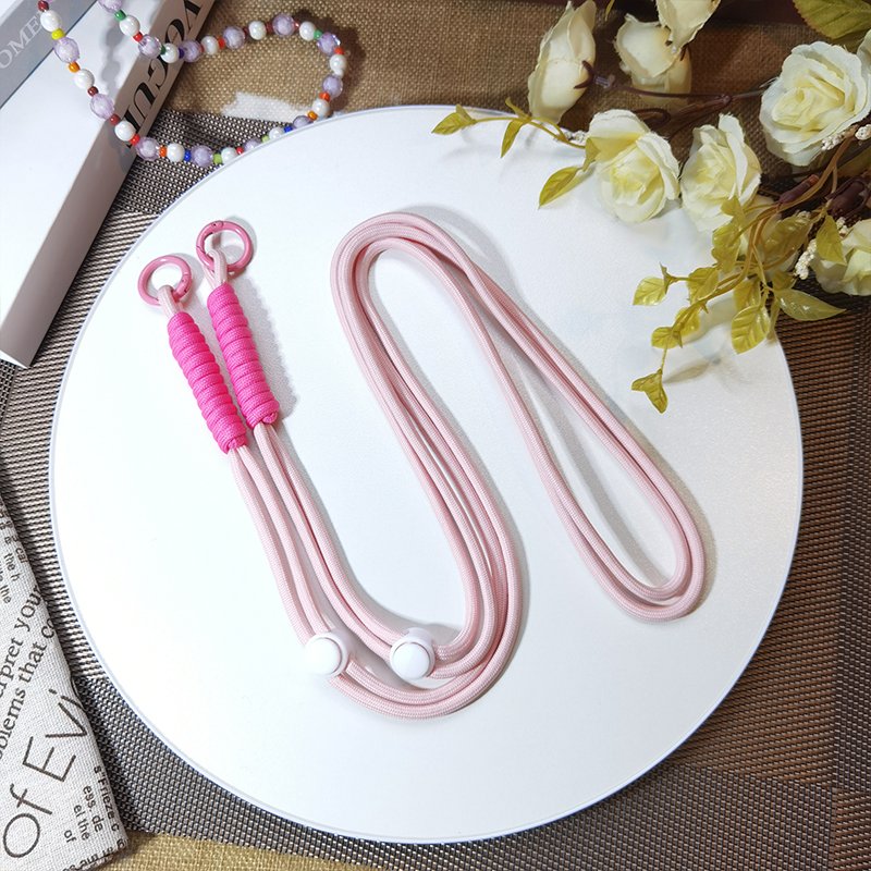 mobile phone lanyard with adjustable woven knotting strap. Mobile phone strap with adjustable strap phone accessories