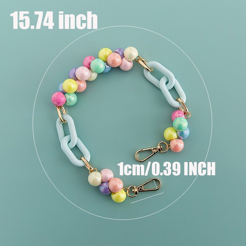 Mix And Match Short Beaded Phone Case Pendant Holder Strap Women Chain Multi-Functional Mobile Phone Chain Strap