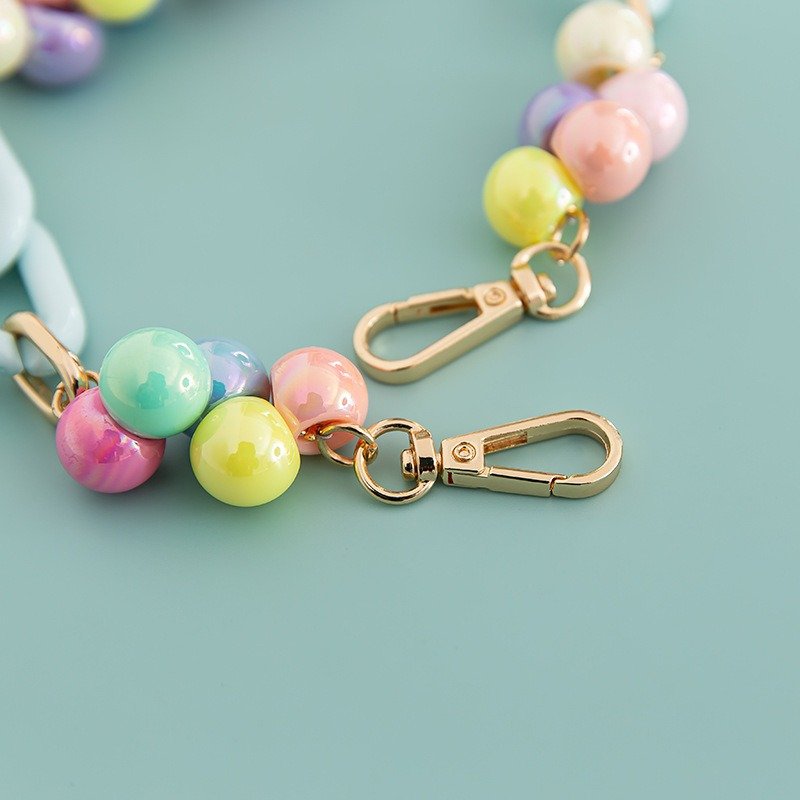 Mix And Match Short Beaded Phone Case Pendant Holder Strap Women Chain Multi-Functional Mobile Phone Chain Strap