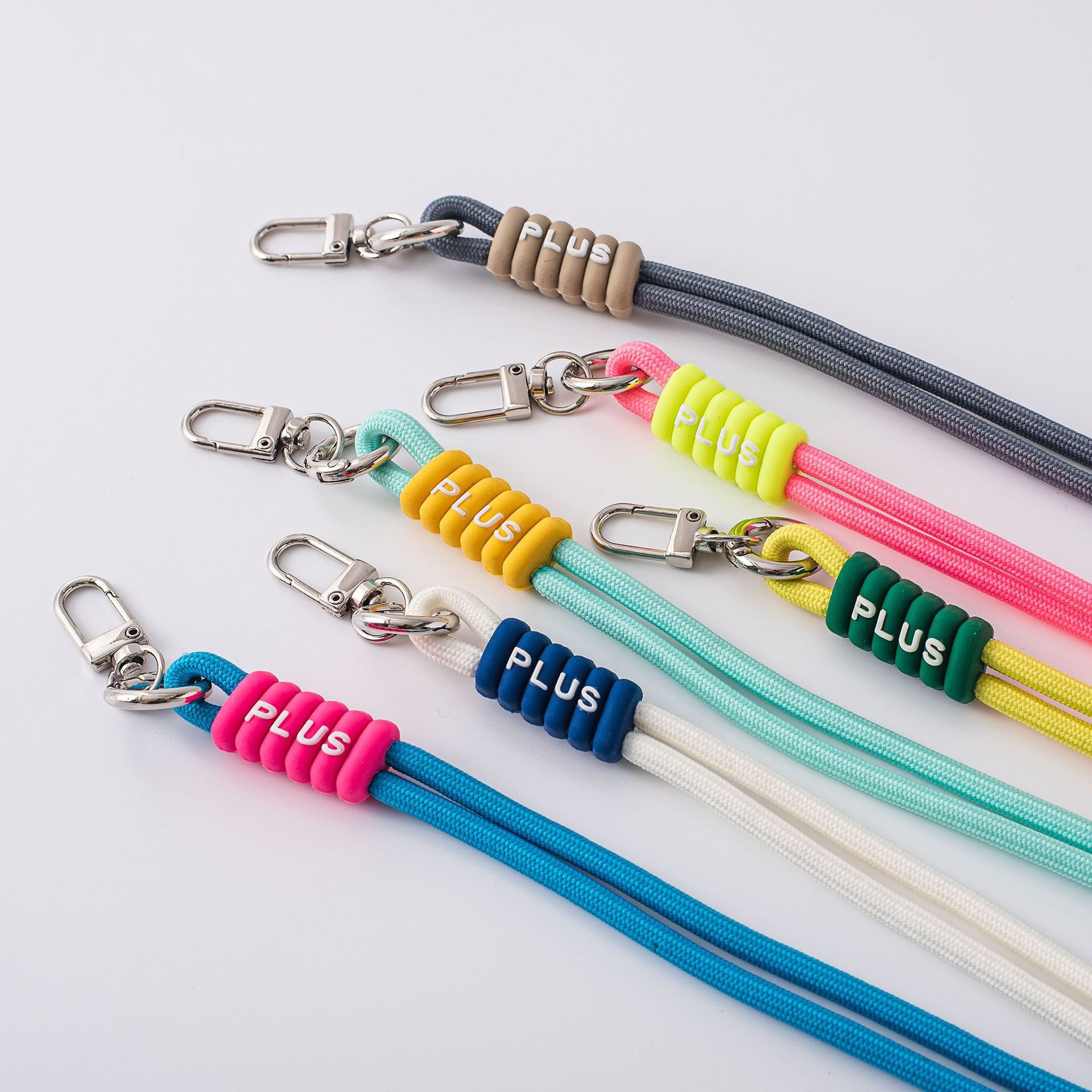 62cm creative long woven hanging rope phone case hanging decoration anti loss spring ring hanging rope