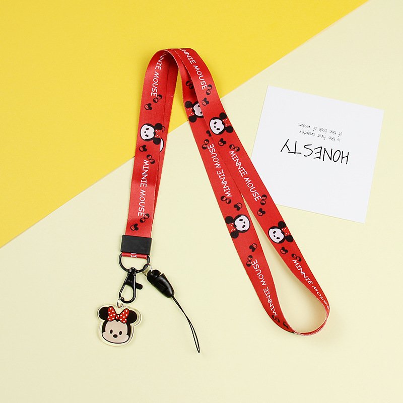 Huajing Cartoon keychain Strap Neck straps Lanyards for keys ID Card Pass Gym Mobile Phone USB badge holder DIY Hang Rope Sling