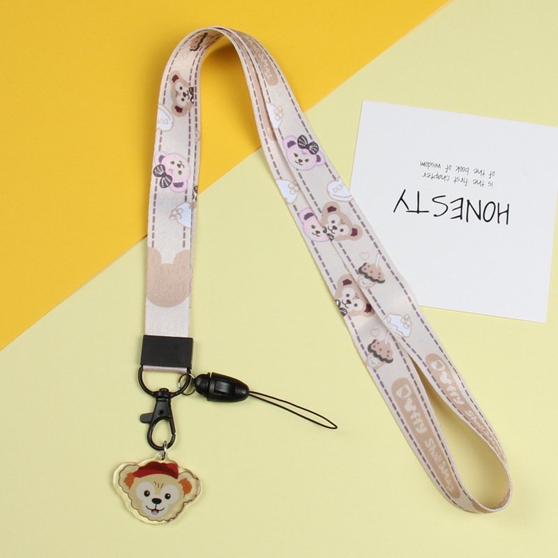 Huajing Cartoon keychain Strap Neck straps Lanyards for keys ID Card Pass Gym Mobile Phone USB badge holder DIY Hang Rope Sling