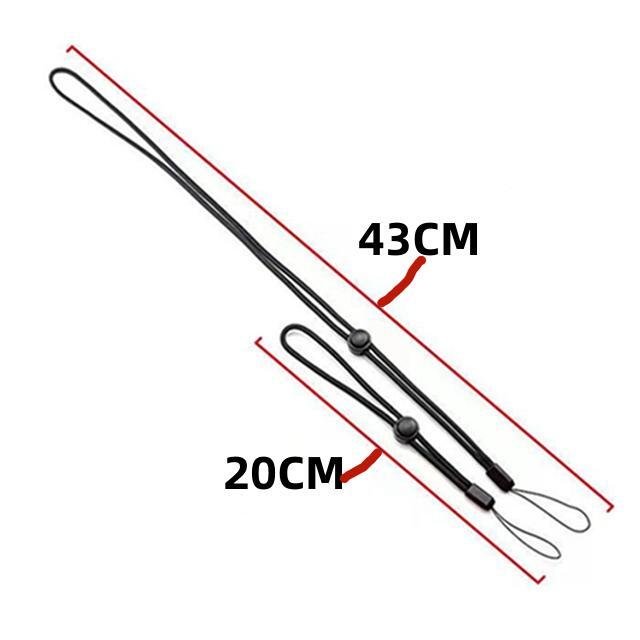 Polyester telescopic mobile phone lanyard student ID card sleeve U disk keychain rope adjustable length hanging neck lanyard
