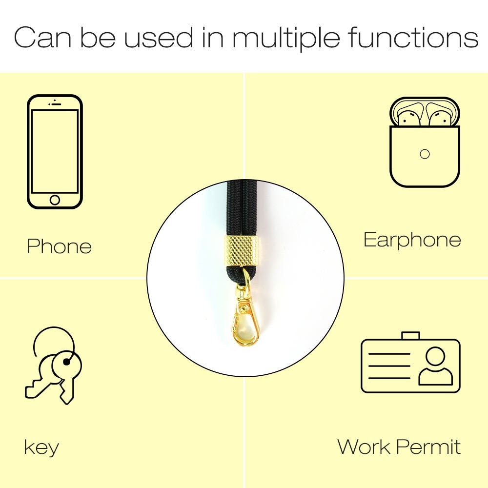 Cell Phone Lanyard Mobile Phone Strap Charm Chain Crossbody Adjustable Terylene Neck Compatible with Full Smartphone Straps