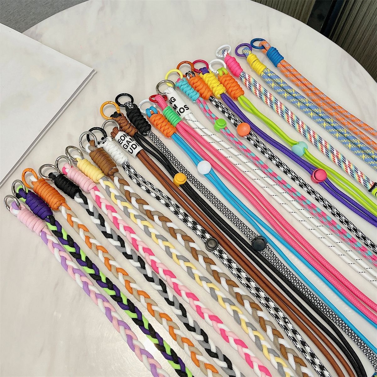 Colorful Crossbody Nylon Lanyard Strap Shoulder Necklace Strap Anti Lost Mobile Phone Chain
