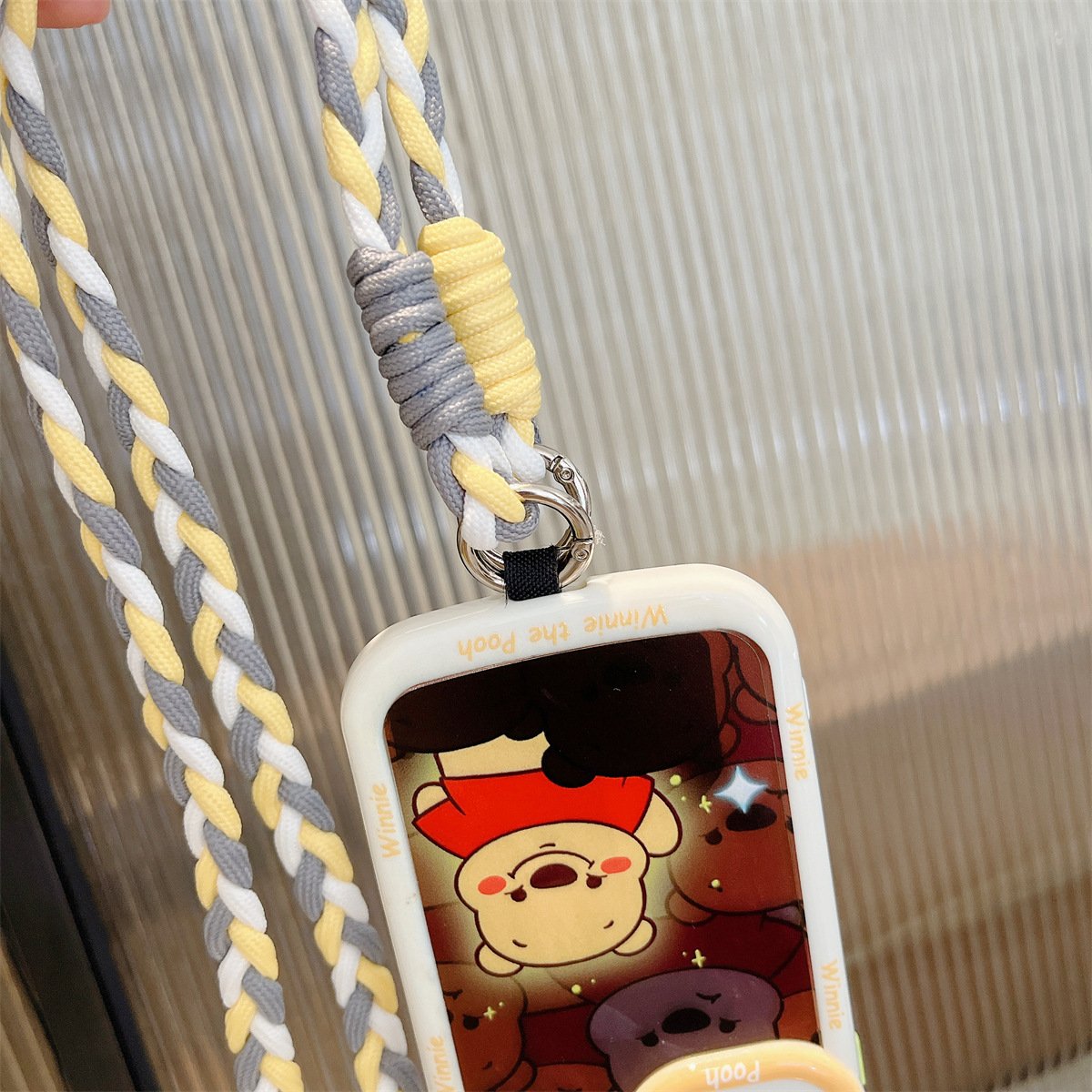Colorful Crossbody Nylon Lanyard Strap Shoulder Necklace Strap Anti Lost Mobile Phone Chain