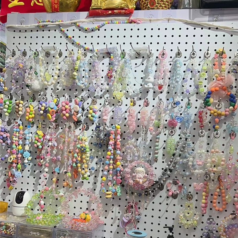 MYLULU free samples New Style Heart Beads For Phone Chain Lanyard Anti-lost Mobile Phone For Women Girl's