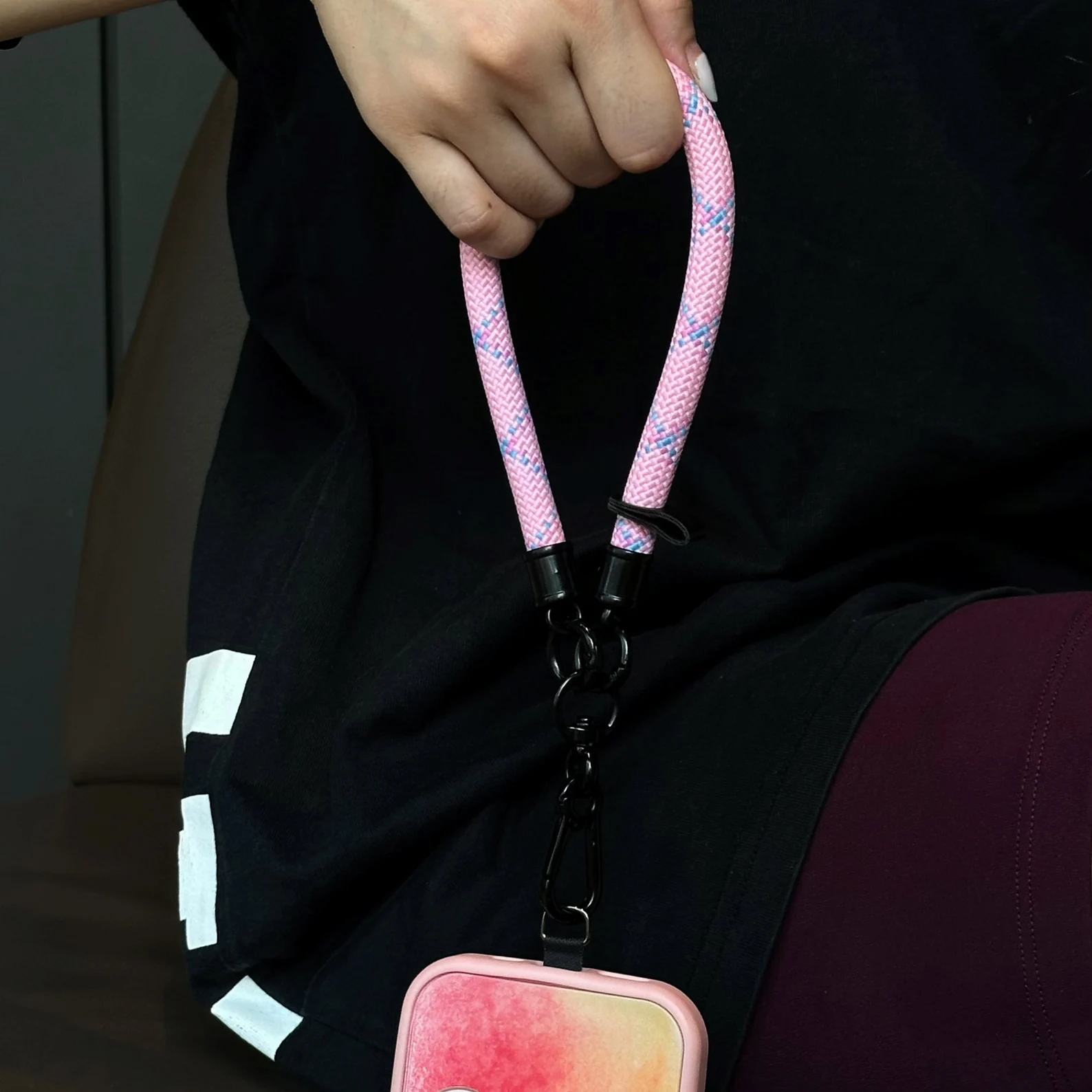 new arrivals handmade climbing rope cell mobile phone designed grip wrist strap