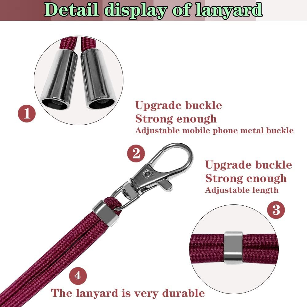 Universal Popular Hanging Rope DIY Mobile Phone Strap Holder Nylon Lanyard Hand Fibre Band For Cell Phone Case Wrist Strap