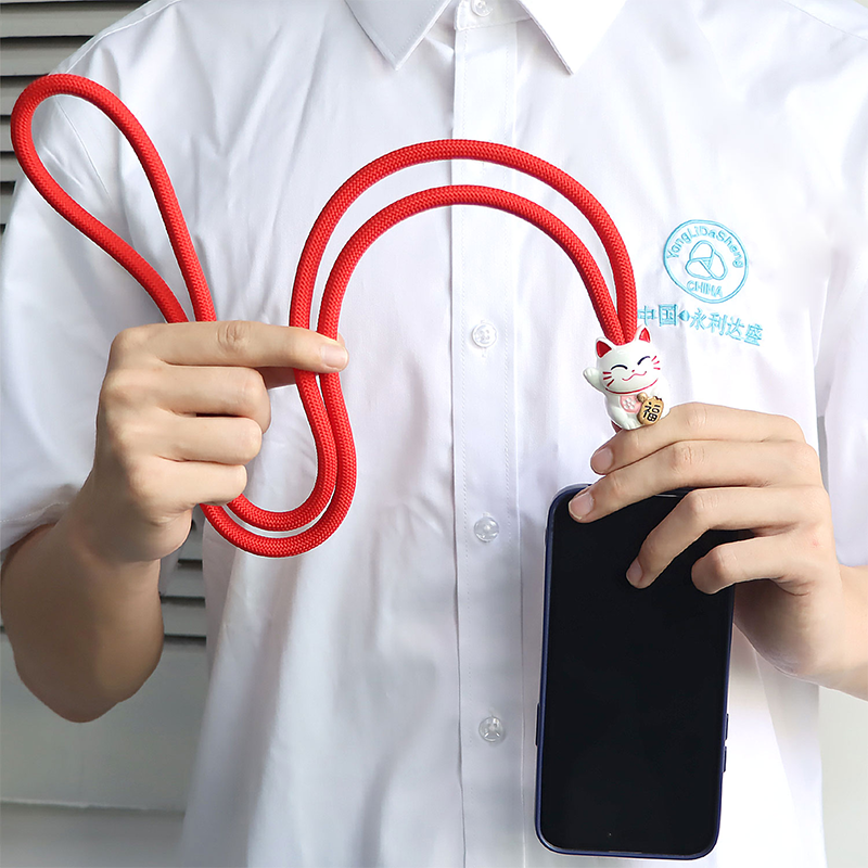 8mm 10mm Personalized Cell Phone Lanyards Phone Strap Customized Rope Crossbody Shoulder Chain Mobile Phone Straps