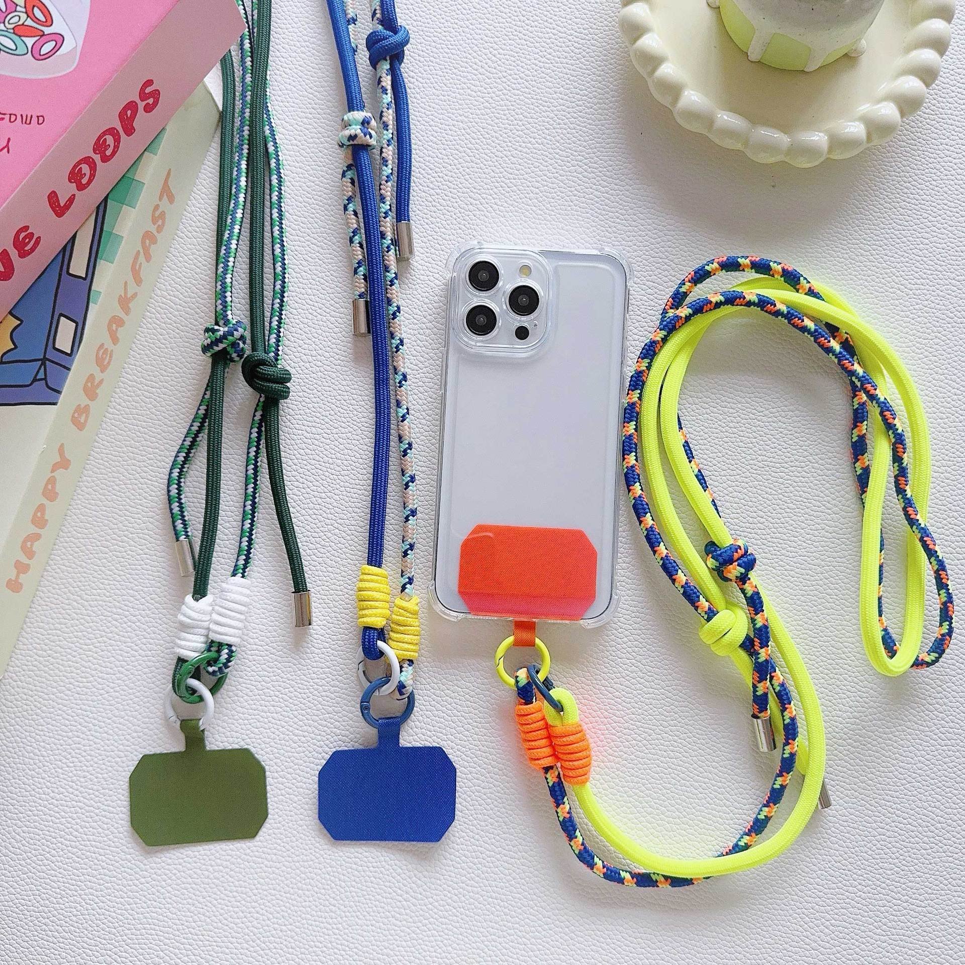 Stylish Universal Mobile Phone Strap Custom New Adjustable Phone Lanyard Colorful With Tether Fit all Phone Case