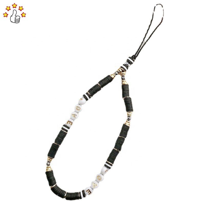 Wholesale Mobile Phone Chain Bohemian Style Mobile Phone Strap Colorful Beads DIY Mobile Phone Chain