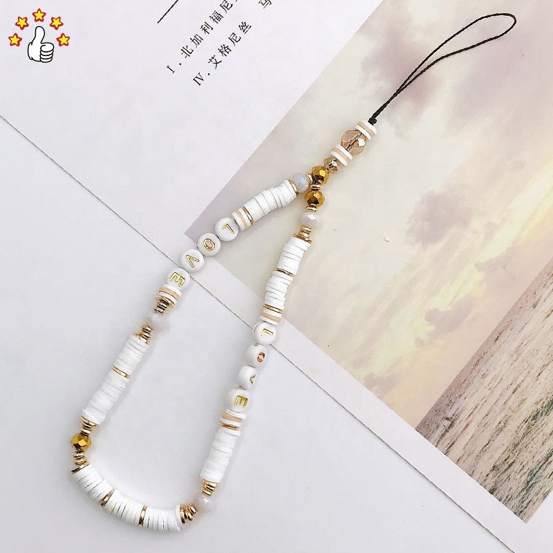Wholesale Mobile Phone Chain Bohemian Style Mobile Phone Strap Colorful Beads DIY Mobile Phone Chain