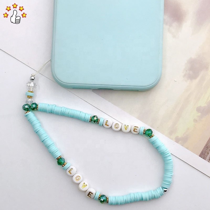 Wholesale Mobile Phone Chain Bohemian Style Mobile Phone Strap Colorful Beads DIY Mobile Phone Chain