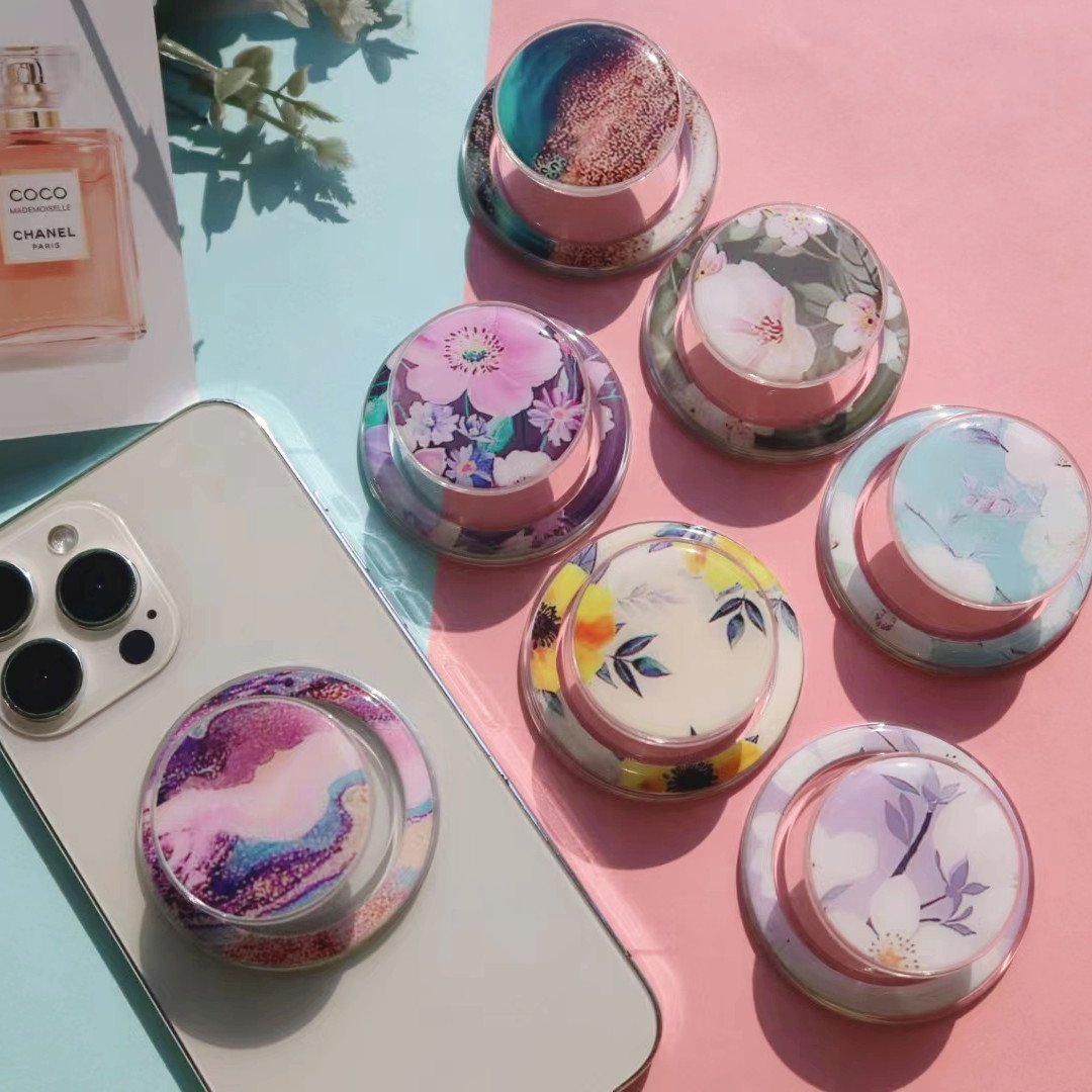 Flower Phone Grip Socket Magnetic Phone Holder