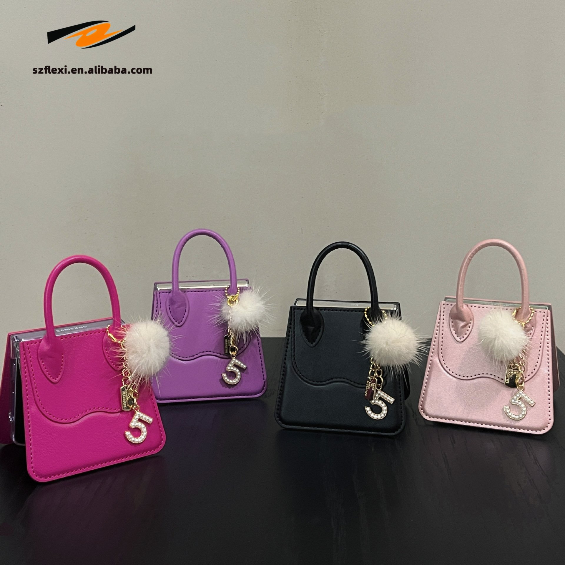 Luxury Multifunction Phone Bag Crossbody Chain PU Leather TPU Shockproof Wallet Case for Samsung Galaxy Z Flip3 4 5 6