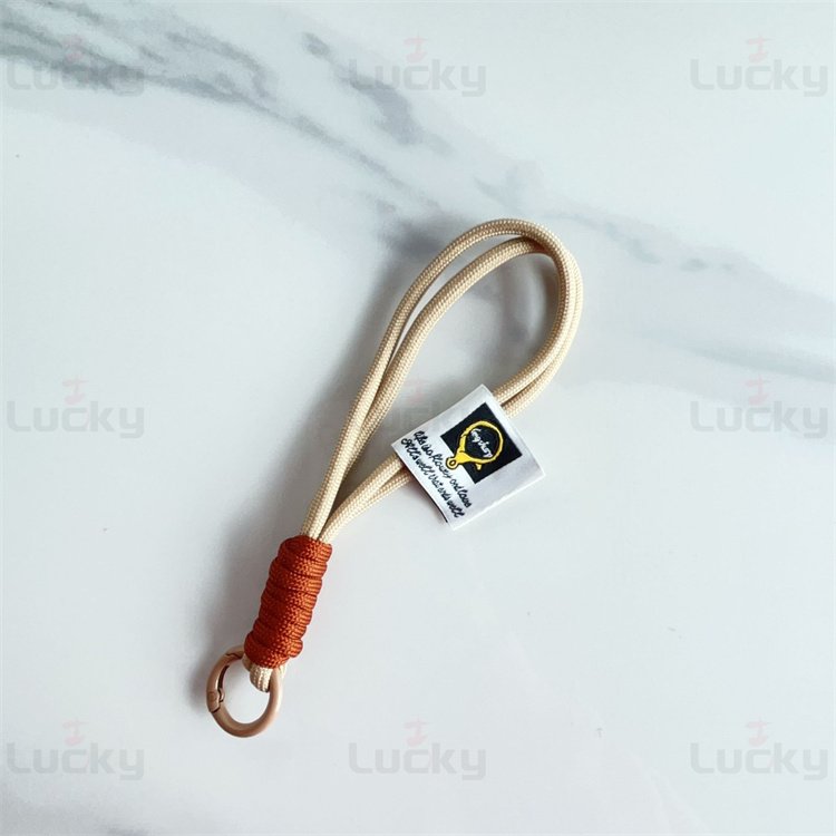 Ins Colorful Pendant Nylon Braided Rope Label Wrist Strap Multi-Purpose Portable Hand Case School Bag Key Mobile Phone Strap